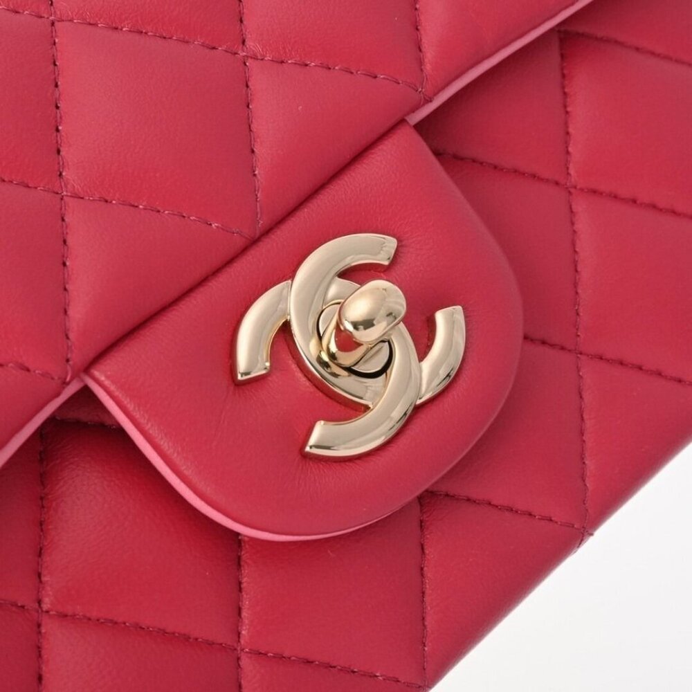 CHANEL Lambskin Quilted Mini Top Handle Rectangular Flap Bag Pink - Picture 4 of 11